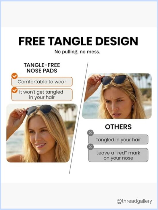 Oversized Aviator Polarized Sunglasses UV Protection Double Bridge main image 5